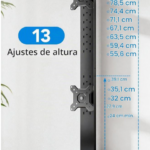 Soporte Monitor Doble HUANUO (Vertical / Apilable 13"-34") · foto 4