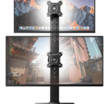 Soporte Monitor Doble HUANUO (Vertical / Apilable 13"-34") · foto 1